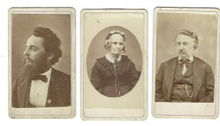 3 1870s Council Bluffs,  Iowa Cdv Photographs - Id 