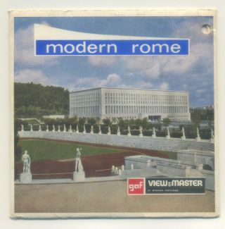 Modern Rome Italy Viewmaster Packet C - 036 - E English