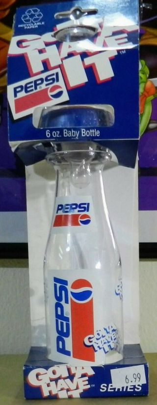 Vintage Munchkin Bottling Pepsi Gotta Have It Series Baby Bottle With Nipple