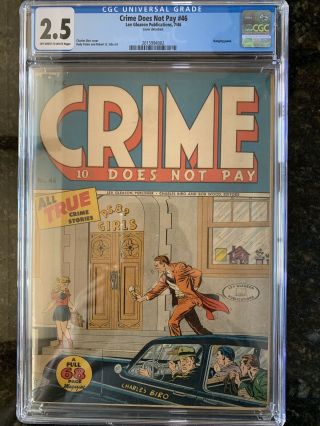 Crime Does Not Pay 42 1945 Cgc 2.  5