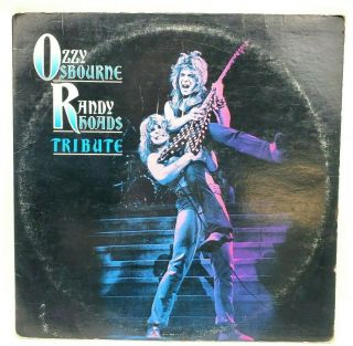 Ozzy Osbourne Randy Rhoads Tribute 2 Lp Vinyl Album First Pressing Vinyl 1987