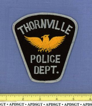 Thornville (old Vintage) Ohio Sheriff Police Patch Gold Eagle Roc Embroidery