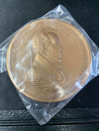 Us Andrew Jackson Presidential Series Medal List 107 Bronze 3 "