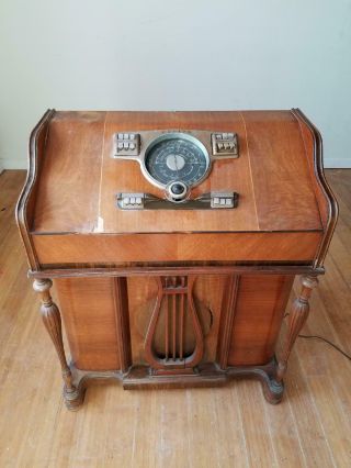 1941 Vintage Zenith Console Radio Model 10 - H - 571 - Pick Up Metro Nyc