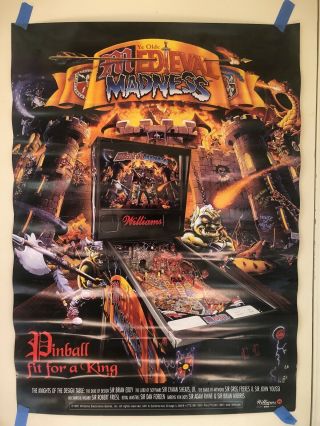 Medieval Madness Pinball Machine Williams Poster