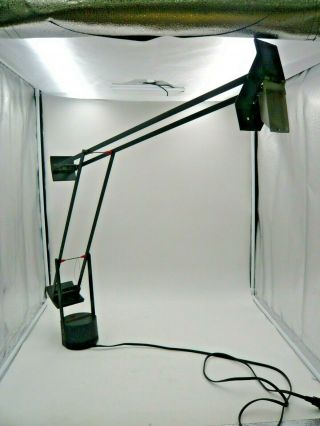 Artemide Modello Tizio By Richard Sapper Black Vintage Folding Table Lamp - Parts