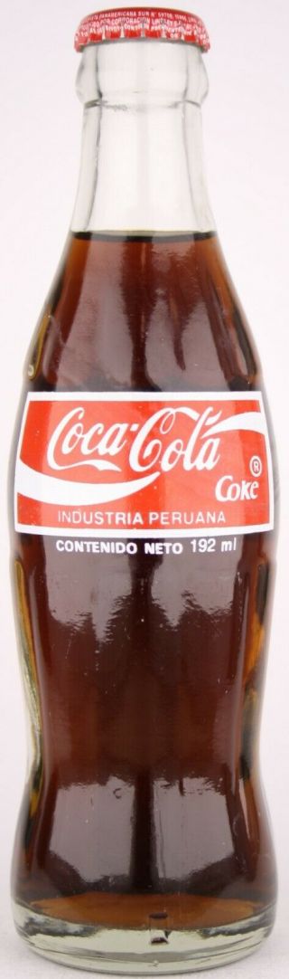Peru 1995 Coca - Cola Acl Bottle 192 Ml