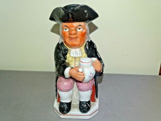 Early Toby Jug Red Face Holding A Pipe Ralph Wood ? 1800s 1900s