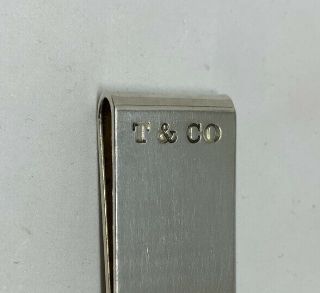 Vintage Authentic TIFFANY & CO.  837 Sterling Silver 925 Money Clip 24.  7 grams 2