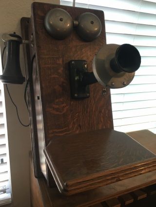 Western Electric Antique Wall Phone Ready For Hook Up