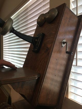 Western Electric Antique Wall Phone ready for hook up 3