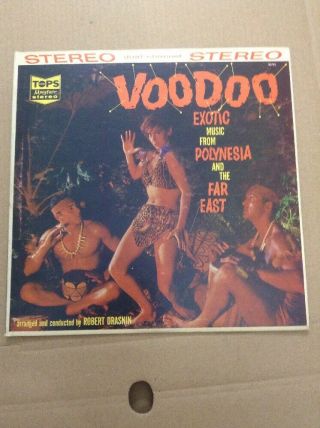 Lp Robert Drasnin Voodoo Exotic Music From Polynesia Tops Mayfair 9679s