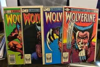 Wolverine Limited Series 1 - 4 Marvel Complete Set 1982 Claremont & Miller 8.  5,