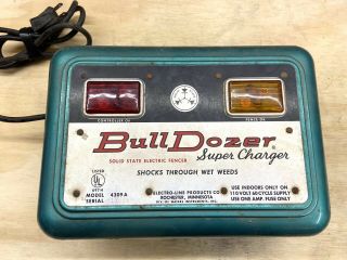 Vintage Electro - Line Bull Dozer Charger Model 4309a Electric Fence Charger