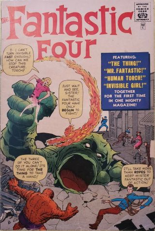 Fantastic Four 1 Golden Record Reprint - No Record