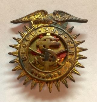 Vintage Salvation Army Brass Hat Pin