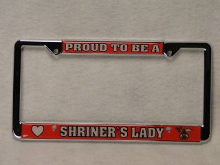 Shriners Lady License Plate Frame,  Lflady