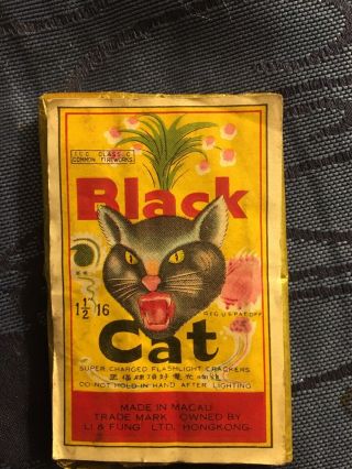 Icc Class 3 Black Cat Firecracker Pack Label
