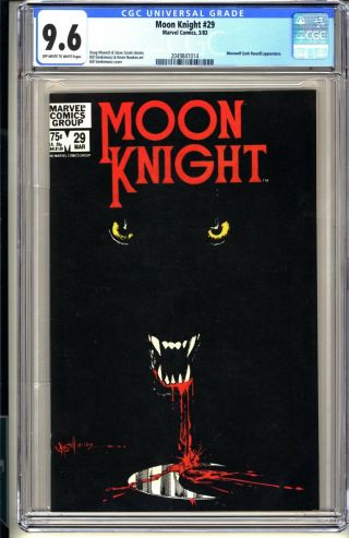 Moon Knight 29 Cgc 9.  6 Oww Nm,  Marvel Comics 3/83 Sienkiewicz (vol 1)