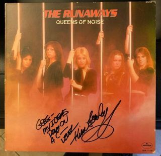 Runaways Queens Of Noise Vg,  (,) 1977 Mercury 1st Press Lp Kim Fowley Autograph