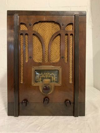 Vintage Rca Victor Model 5t Tombstone Radio | Very