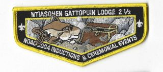 Oa Lodge 2 1/2 Ntiasohen Gattopuin 2004 Noac Flap Ylw Bdr.  [mobx6 - 2b]