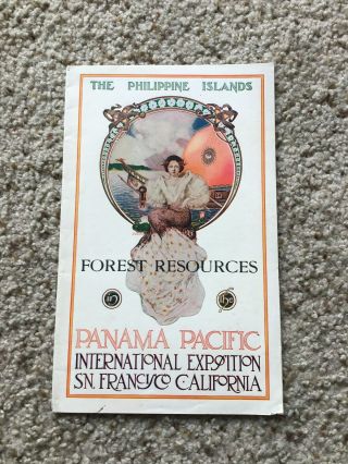 1915 Panama Pacific Exposition,  Souvenir Booklet,  Forest Resources In The Phili