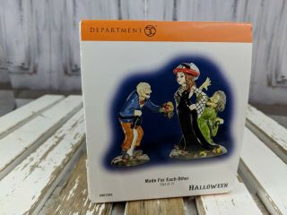 Dept 56 Village Halloween 807303 Made For Each Other Marriage Wedding Bride