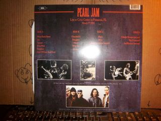 Pearl Jam Live Pensacola,  Fl.  1994 Factory Seal Record 2LPs Album Vinyl 594 3