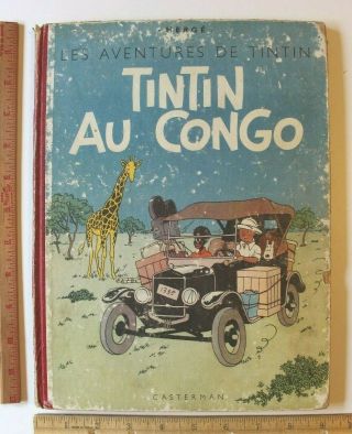 Tintin Au Congo Herge (c) 1947 Color 1st