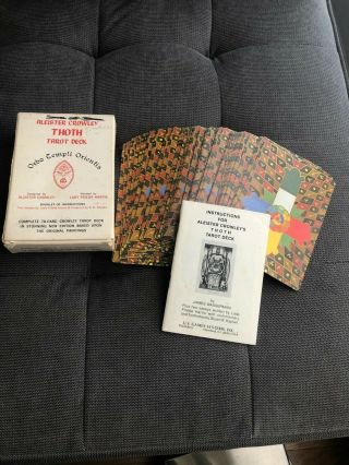 Vintage Aleister Crowley Thoth Tarot Deck Copyright 1978 Complete