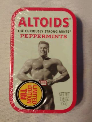 Altoids Peppermints Limited Edition Strong Man Tin Sticker