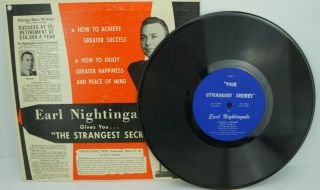 Earl Nightingale " The Strangest Secret " Record Album Lp 1956