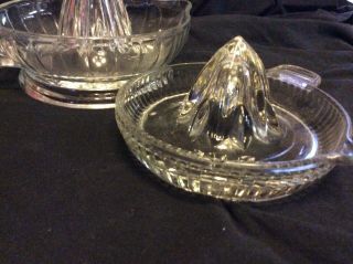 Two Vintage Clear Glass Mid - centuryreamer Squeeze 2