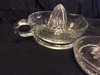 Two Vintage Clear Glass Mid - centuryreamer Squeeze 3