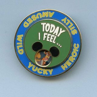 Disney I Feel.  Stitch Hercules Tigger Goofy Timon Mood Spinner Cast Le 500 Pin