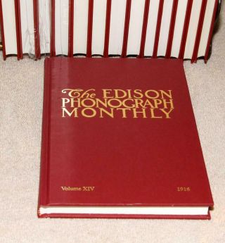 Complete 14 Volume Set Edison Phonograph Monthly Epm 3 Of Them Volumes