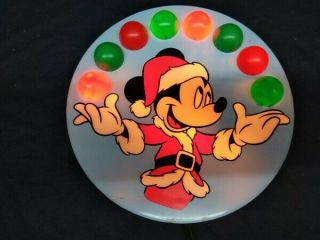Vintage Juggling Mickey Mouse 9 " Tree Topper Christmas Holiday Light Up Disney