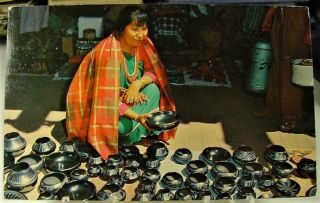 1972 Maria Martinez Showing Off Her Pots,  San Ildefonso Publo Mexico