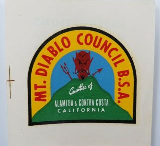 Mt.  Diablo Council Bsa Counties Of Alameda & Contra Costa California Decal [c - 17