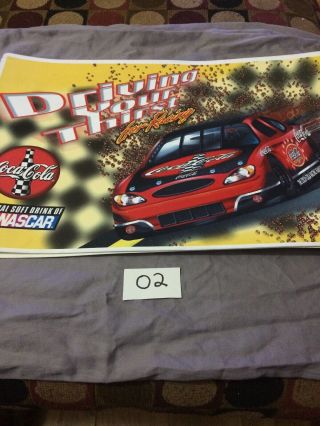 Coca Cola Table Placemats Set Of 4 Official Drink Of Nascar Plastic Mats