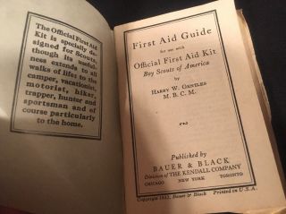 Boy Scouts of America (BSA) First Aid Guide - Copyright 1926 3