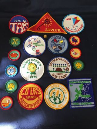 18 Girl Scout Badges Never Been Dated 1970’s Thru 1980’s.