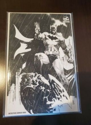 Batman Detective Comics 1000 Jim Lee Dc Universe Sdcc Exclusive Sketch Limited