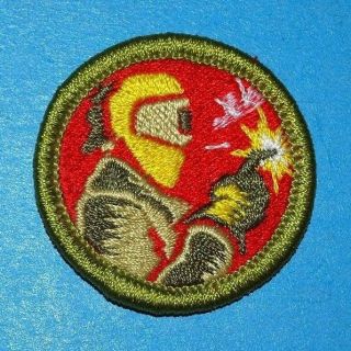 Welding Type L Merit Badge - Since 1910 Back Boy Scouts - 9415
