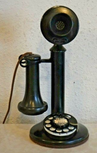 American Bell Rotary Dial Wired And Candlestick Telephone 51al