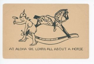 Rocking Horse Comic—camp Aloha—east Aurora Ny Erie County—strange 1910s