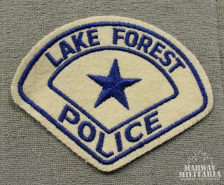 Early Lake Forest Illinois Police Patch (felt) (19045)