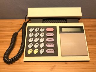 1986 B&o Bang & Olufsen Beocom 2000 Danish Design Ecru / Off White Telephone