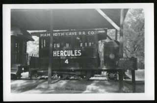 Vintage Postcard Size Photo Mammoth Cave Railroad Co Kentucky Hercules 4